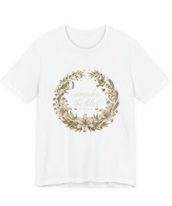 Botanical Wreath Inspirational Quote T-Shirt